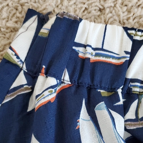 Navy Sailboat Print Skirt - Picture 8 of 8